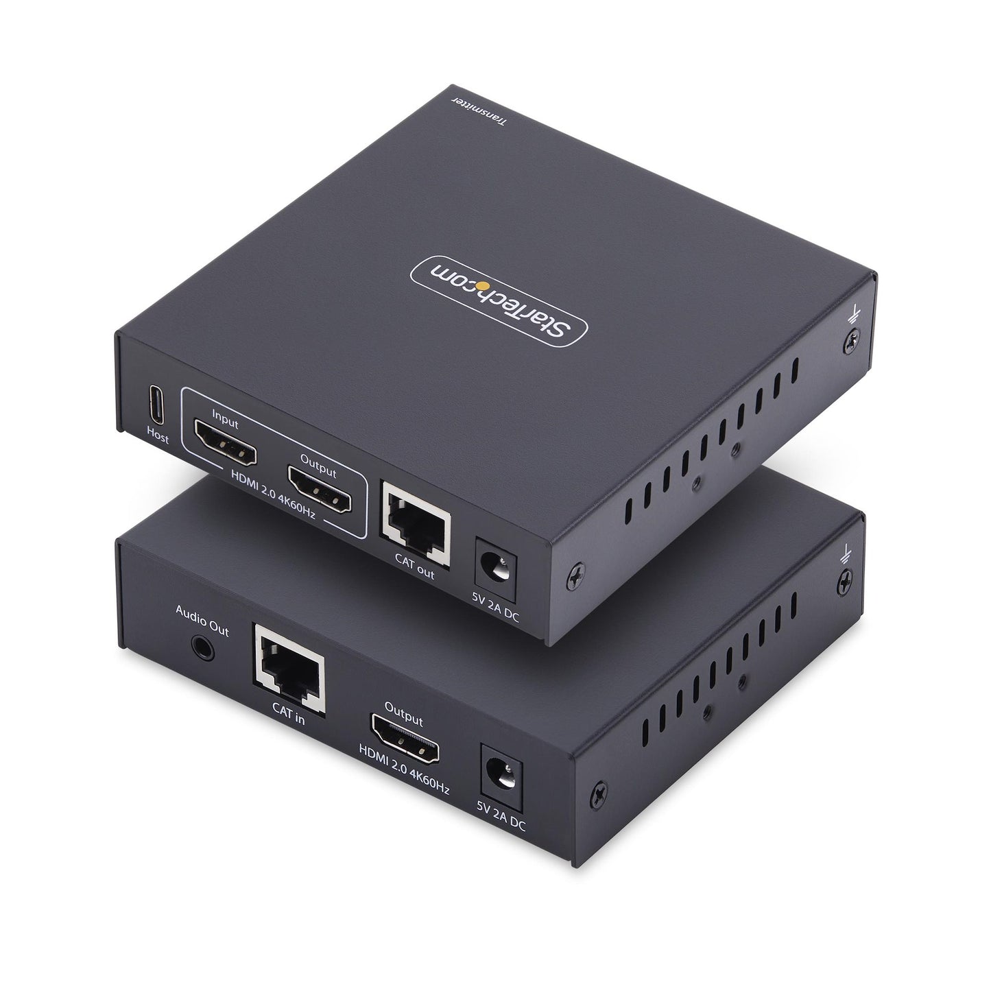 StarTech.com HDMI KVM Extender Over IP Network, 4K 60Hz, Driverless, HDMI and USB KVM Switch