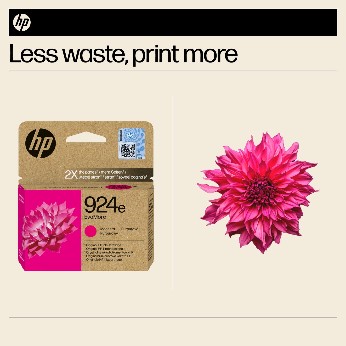 HP 4K0U8NE/924E Magenta Ink Cartridge (800 pages)