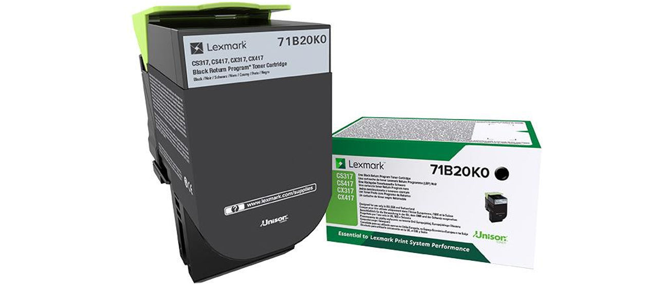Lexmark 71B20K0 Black Toner Cartridge (3K pages)