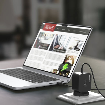 j5create JUP1565DC 67W GaN PD USB-C® Mini Charger with 6 Types of DC Connector-UK