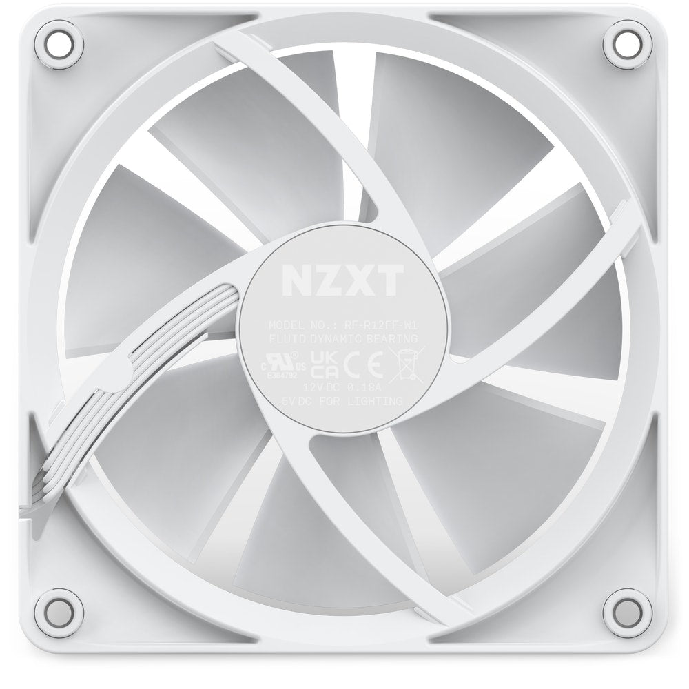 NZXT F120 RGB Computer case Fan 12 cm White 1 pc(s) Cooling