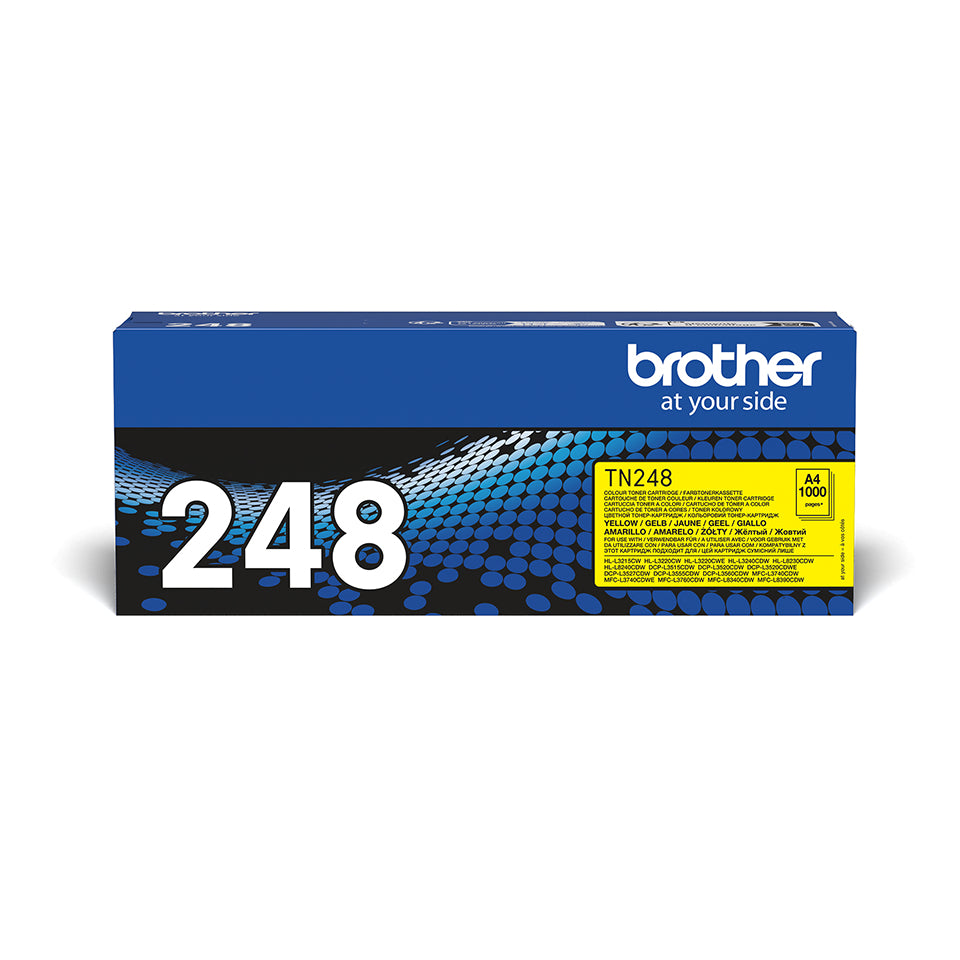 Brother TN-248Y Yellow Toner Cartridge (1K pages)