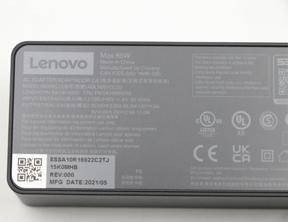 Lenovo 5A10W86255 power adapter/inverter Indoor 65 W Black Charger