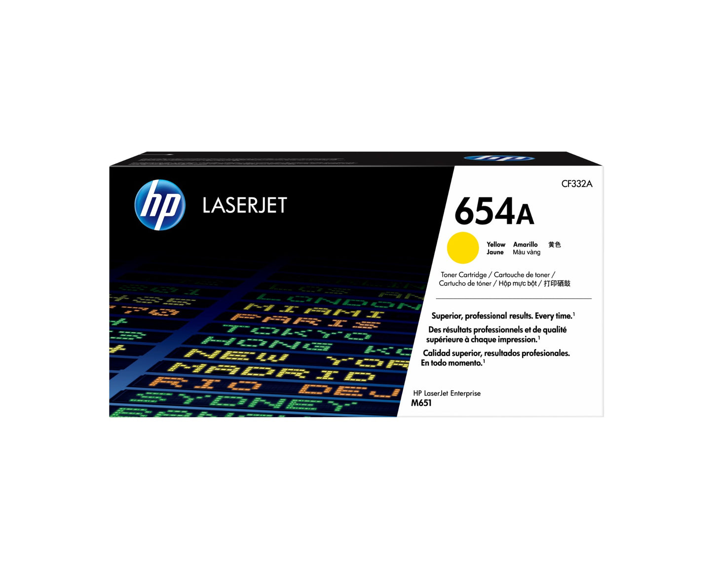 HP CF332A/654A Yellow Toner Cartridge (15K pages, HP Color LaserJet M 651)