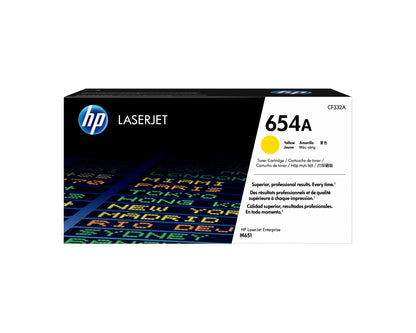HP CF332A/654A Yellow Toner Cartridge (15K pages, HP Color LaserJet M 651)