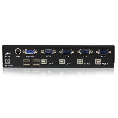 StarTech.com 4 Port Professional VGA USB KVM Switch with Hub - TAA