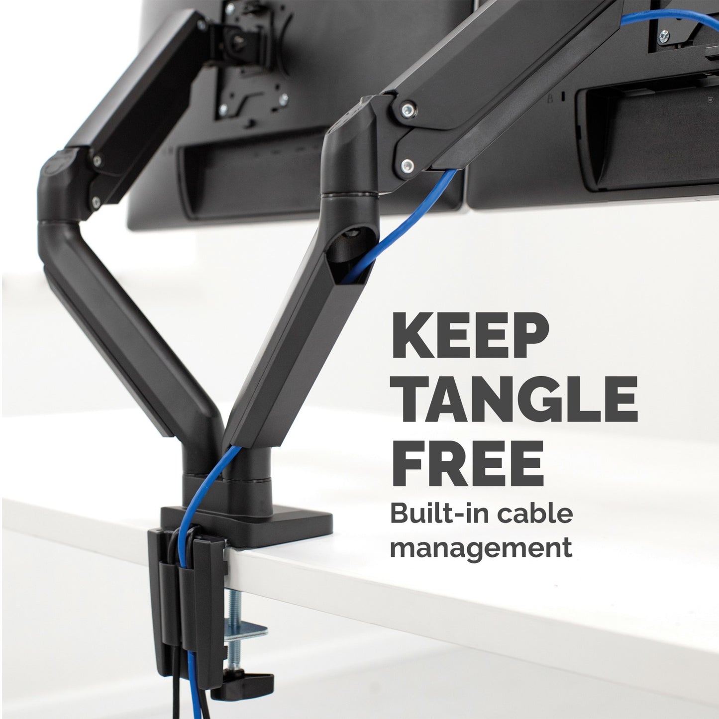 Fellowes Platinum Series Dual Monitor Arm - Monitor Mount for Two 8KG 40 Inch