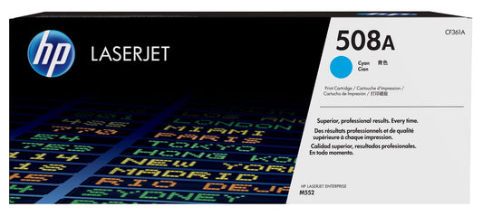 HP CF361A/508A Cyan Toner Cartridge (5K pages, HP CLJ M 552)