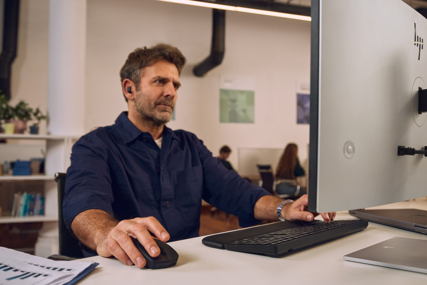 HP Multi-Device Dual-Mode Palm Wired Keyboard