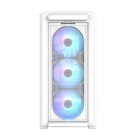 ASUS A23 PLUS TG ARGB WHITE Micro Tower PC Case