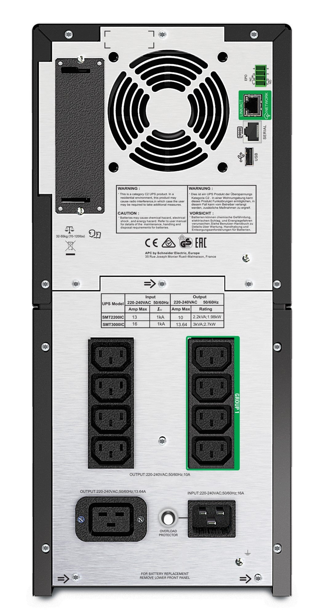 APC Smart-UPS 2200VA Line-Interactive UPS (T2200IC)