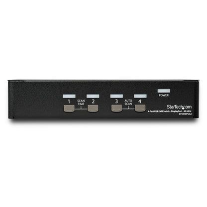 StarTech.com 4 Port DisplayPort KVM Switch - 4K 60Hz - Single Display - Dual Port
