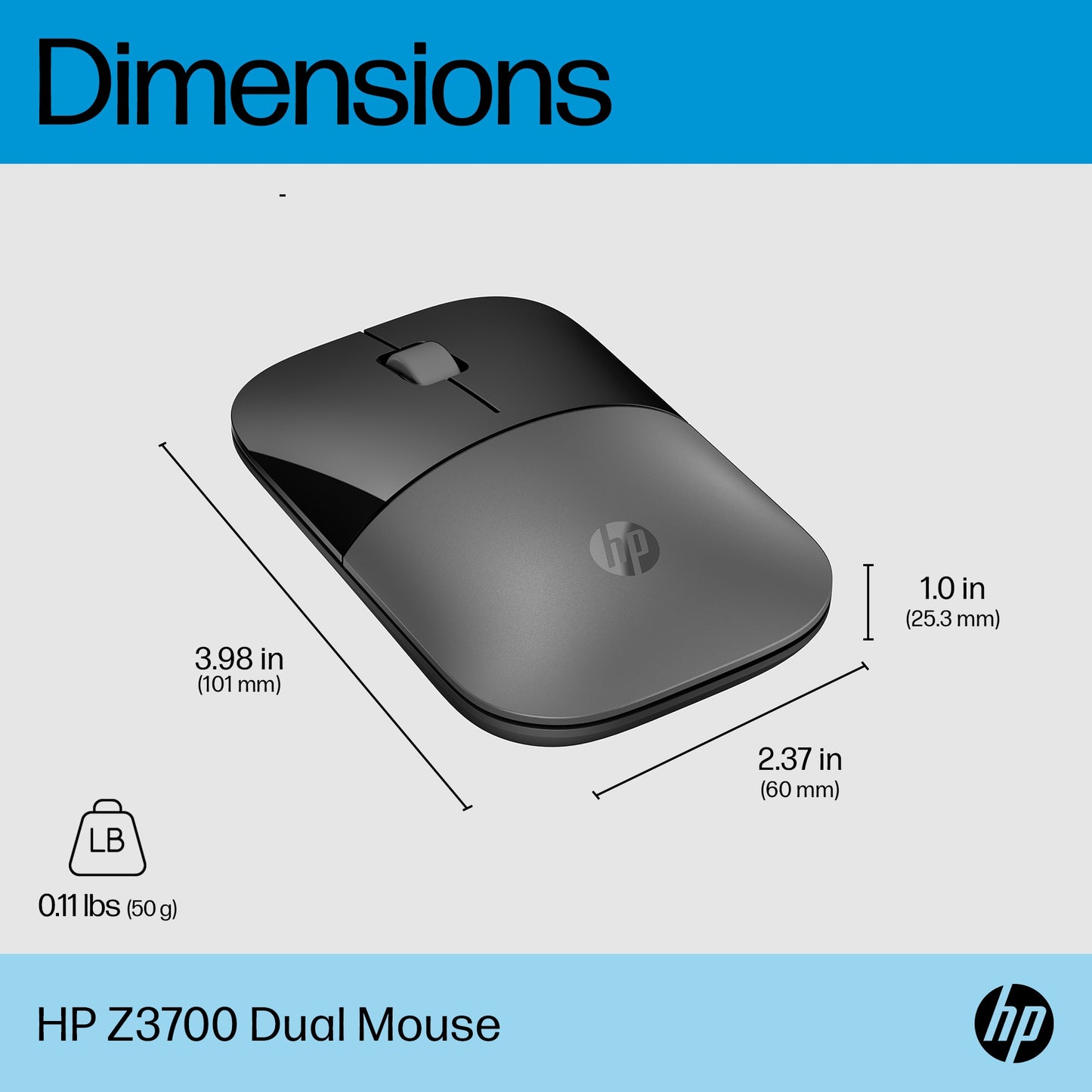 HP Z3700 Dual Wired Mouse