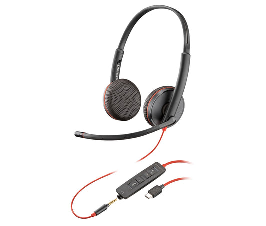 HP Poly Poly Blackwire C3225 Stereo USB-C Headset
