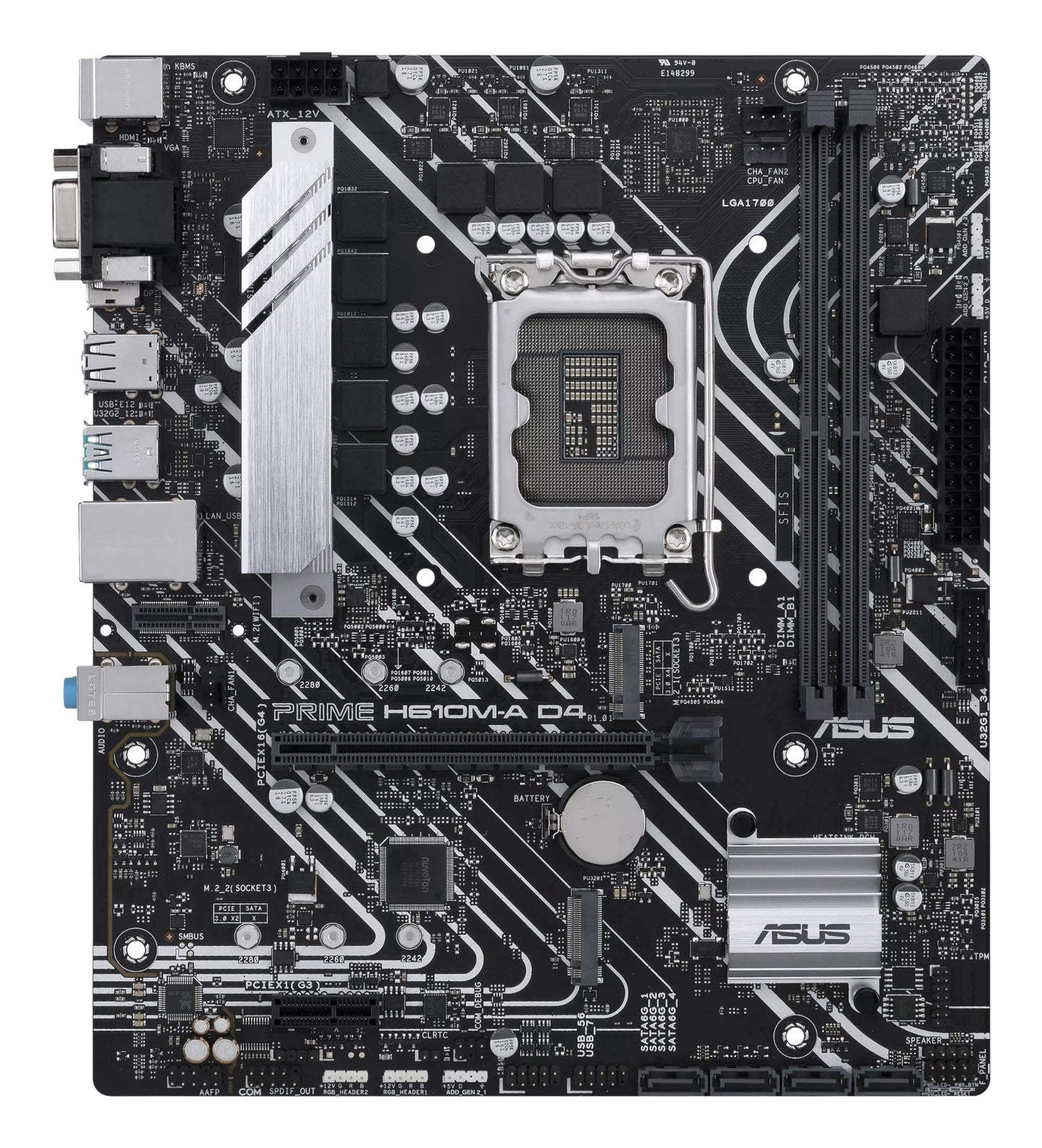 ASUS PRIME H610M-A D4-CSM Intel H610 LGA 1700 micro ATX Motherboard