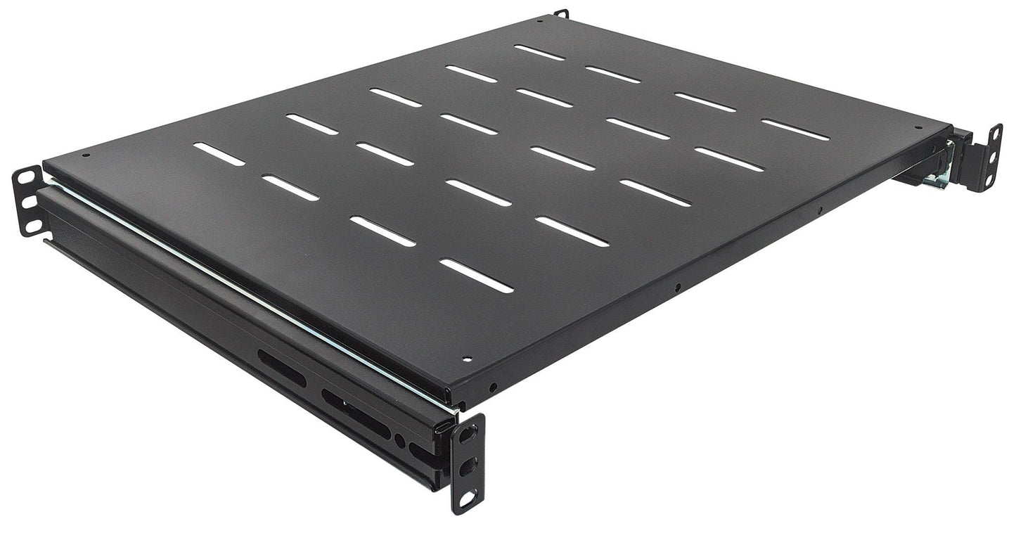 Intellinet 19" Sliding Shelf, 1U, For 600 to 800mm Depth Cabinets & Racks, shelf