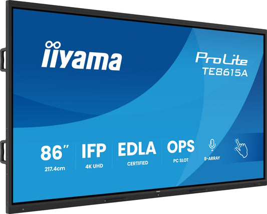 iiyama TE8615A-B2AG Signage Display Kiosk design 2.17 m 4K UHD IPS Touch Monitor