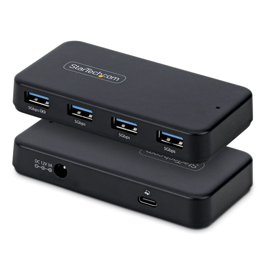 StarTech.com 4-Port USB-A Hub, 5Gbps, Self-Powered, 2-in-1 USB-C and USB-A Host
