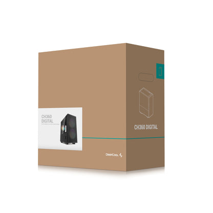 DeepCool CH360 DIGITAL Micro Tower Black PC Case