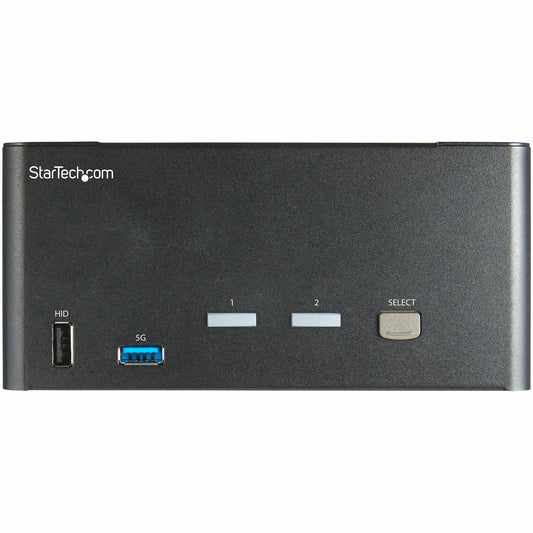 StarTech.com 2 Port Triple Monitor DisplayPort KVM Switch - 4K 60Hz UHD HDR