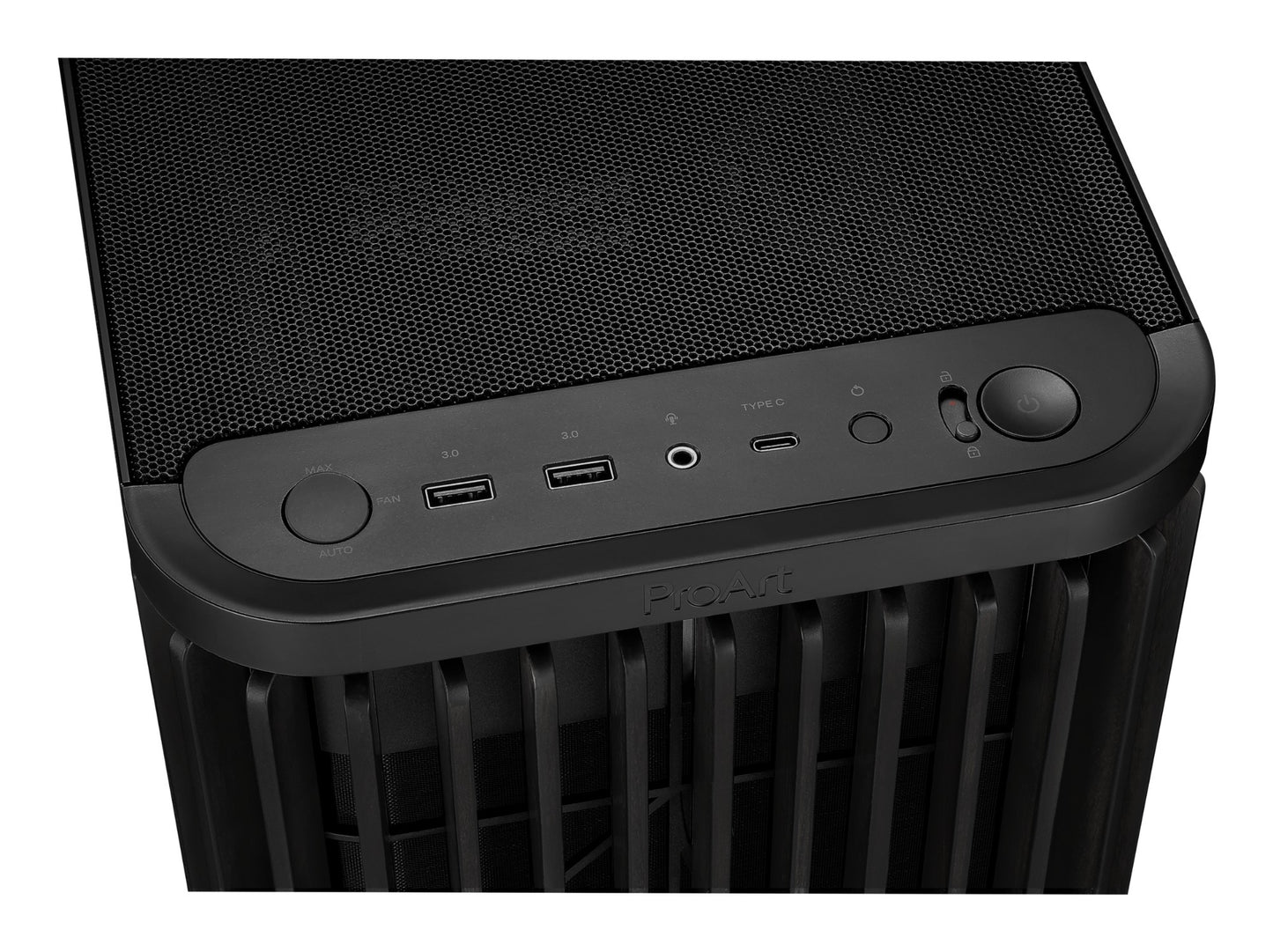ASUS ProArt PA401 Wood TG PWM (Black) Tower PC Case