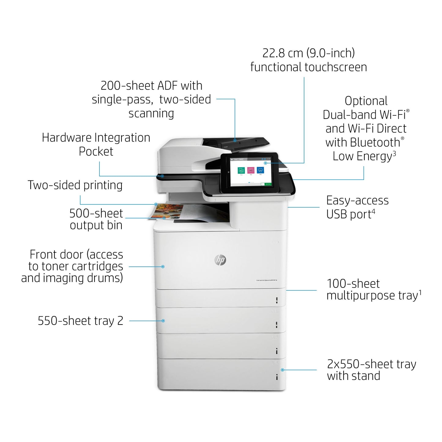 HP Color LaserJet Enterprise MFP M776dn Printer