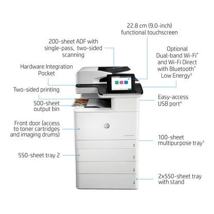 HP Color LaserJet Enterprise MFP M776dn Printer