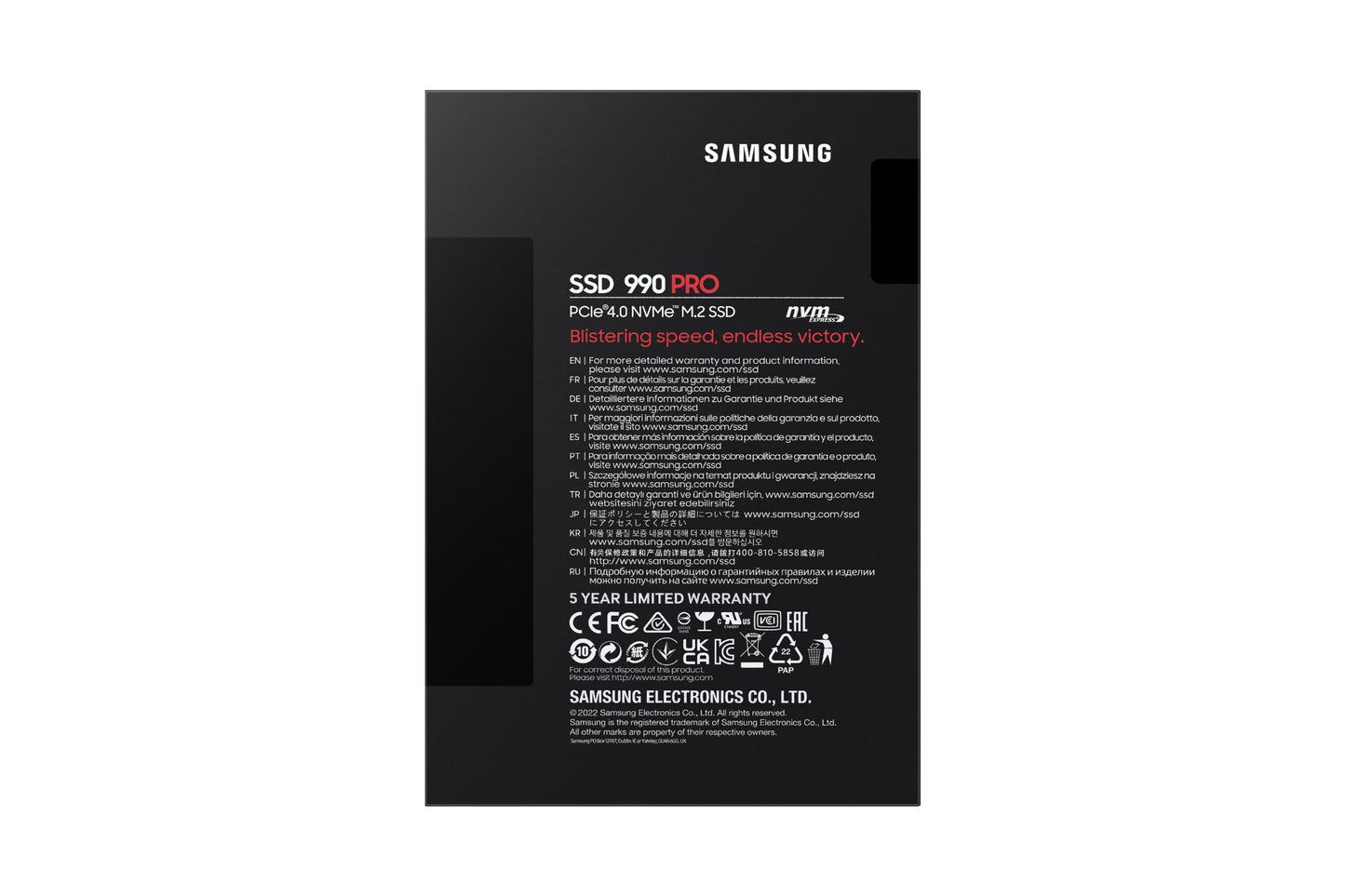 Samsung MZ-V9P2T0BW 2TB M.2 NVMe PCIe Gen4 SSD
