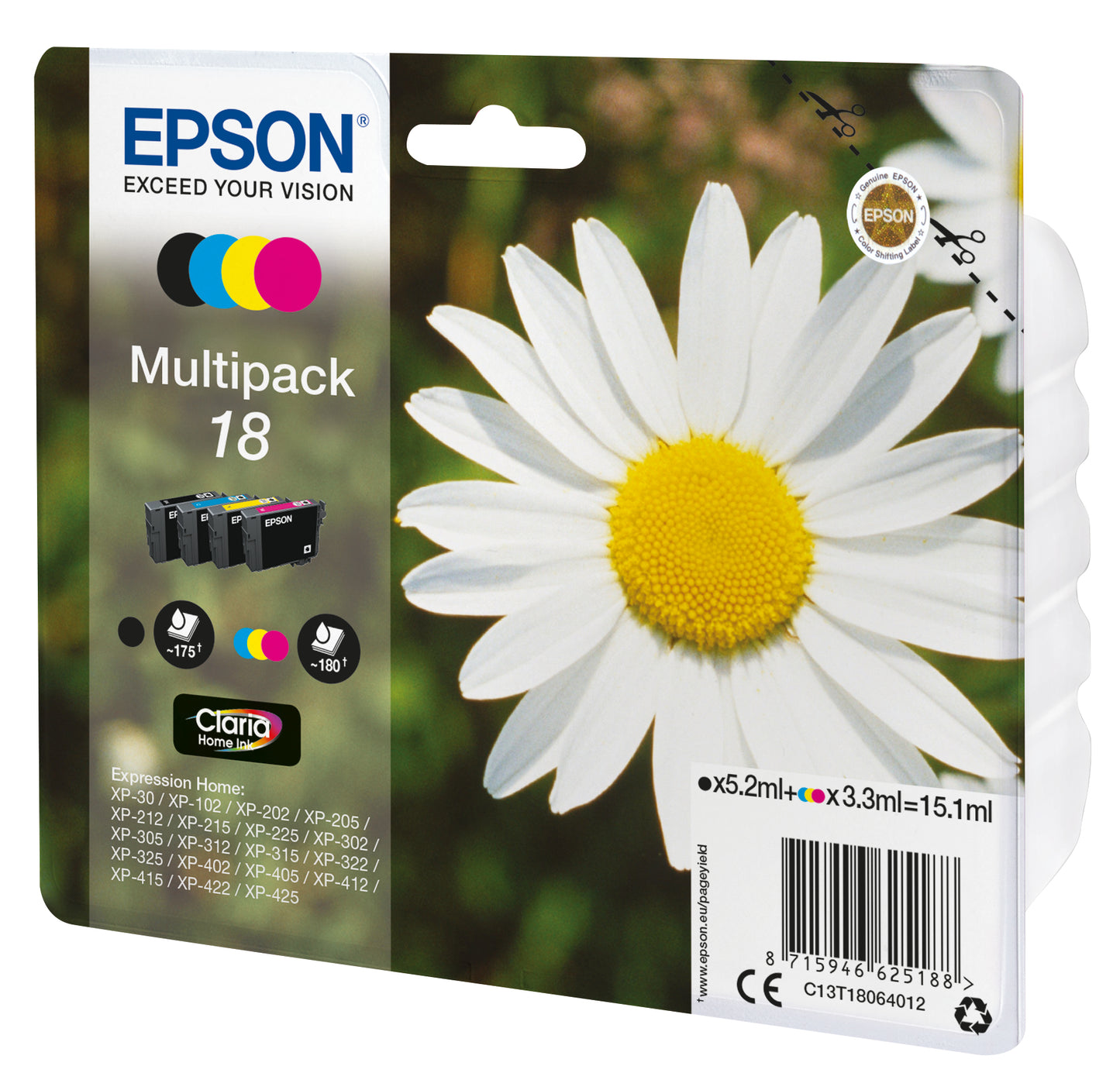 Epson C13T18064012/18 Ink Cartridge (Epson XP 30)