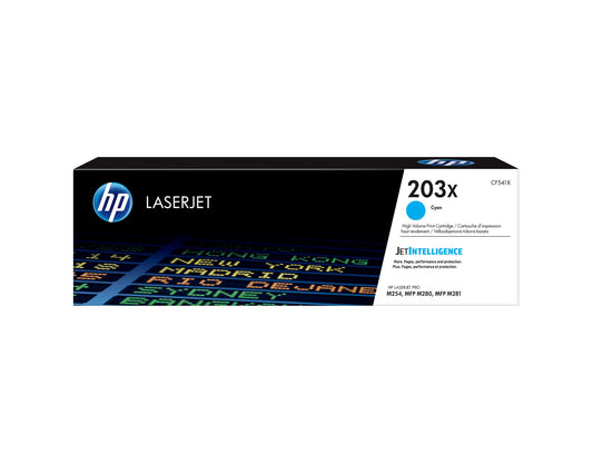 HP CF541X/203X Cyan Toner Cartridge (2.5K pages, HP Pro M 254)
