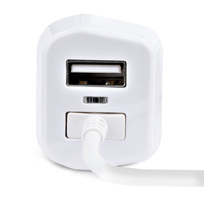 StarTech.com Lightning Car Charger with Coiled Cable, 1m Coiled Lightning Cable