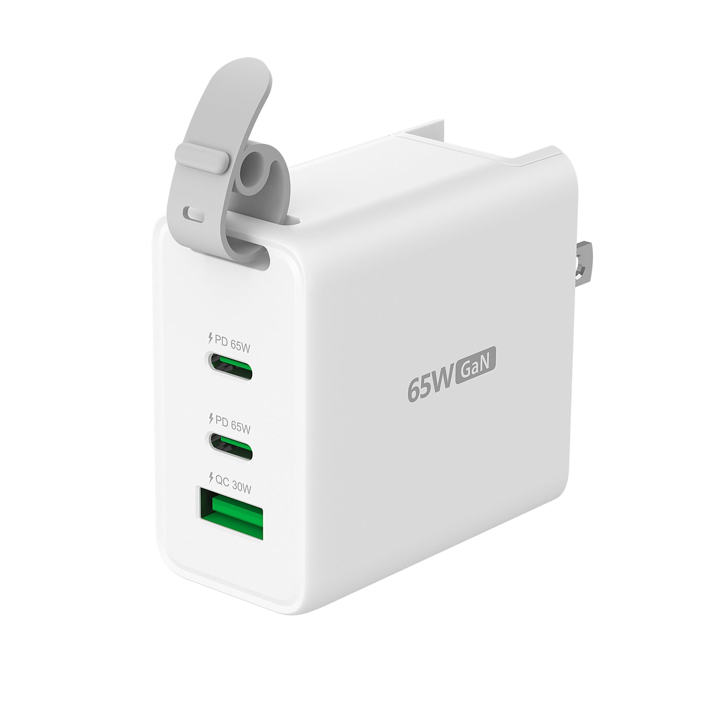 j5create 65W GaN USB-C 3-Port Traveler Charger with changeable AC plugs and USB-C