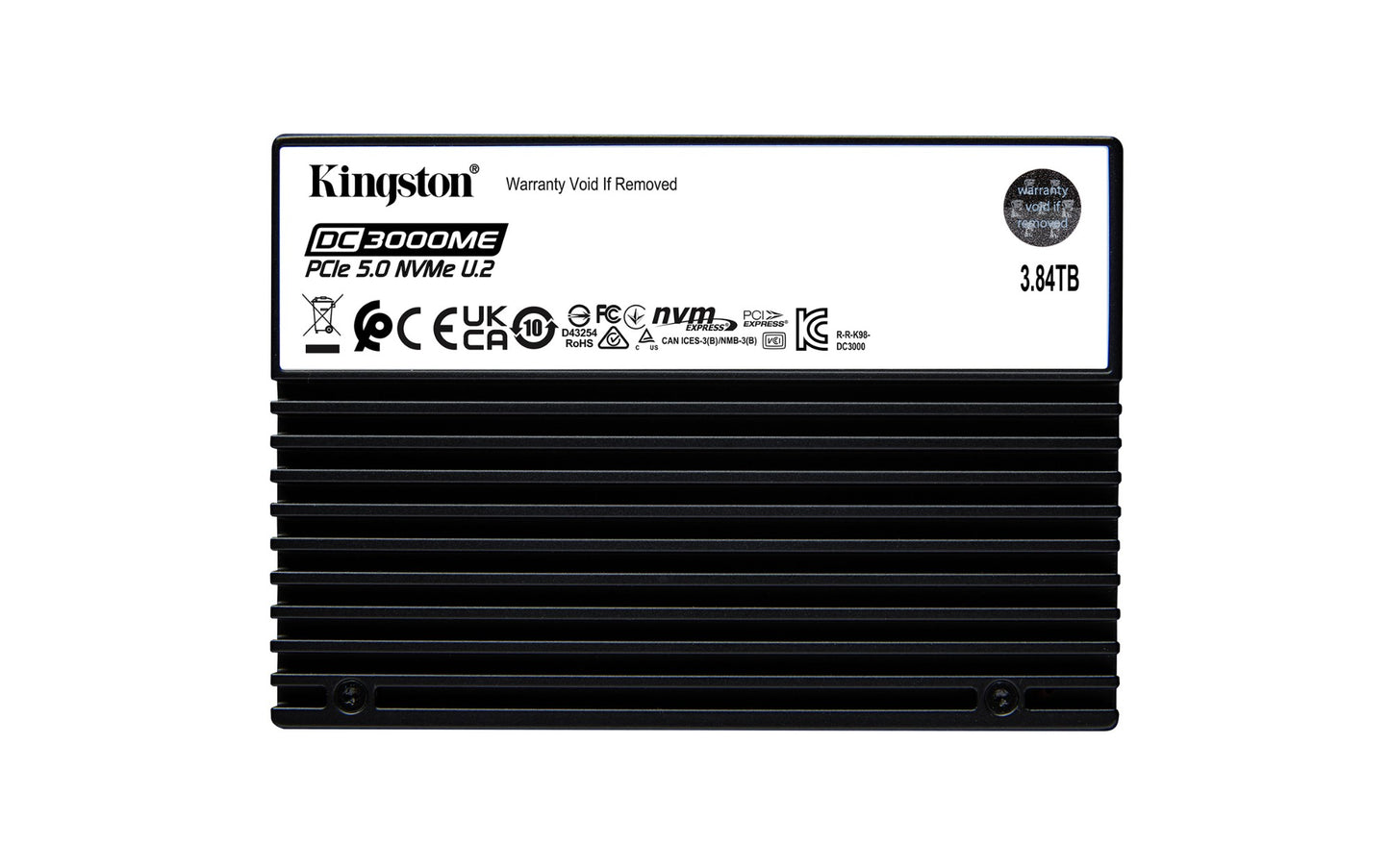 Kingston Technology SEDC3000ME/3T8 3.84TB NVMe PCIe Gen5 Enterprise SSD