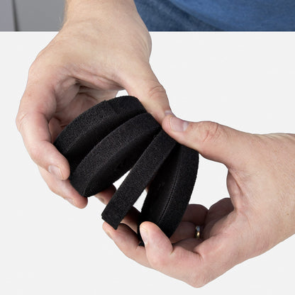 StarTech.com 4-pack 15ft (4.6m) Hook and Loop Roll, 0.5in Wide, Black, Cut-to-Size Cable