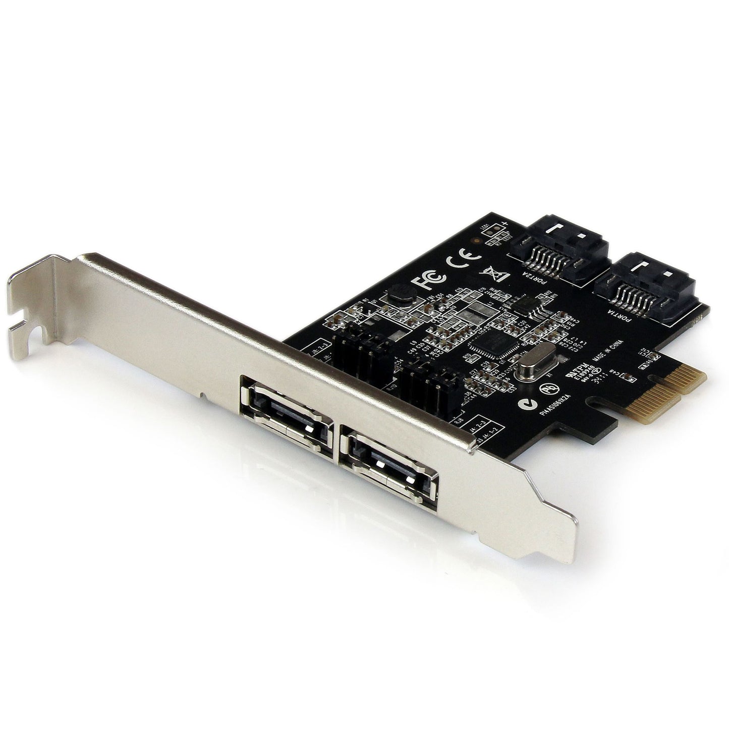StarTech.com 2 Port PCI Express SATA 6 Gbps eSATA Controller Card - Dual Port PCIe Hub