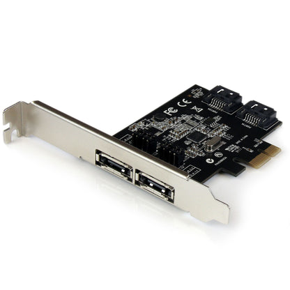 StarTech.com 2 Port PCI Express SATA 6 Gbps eSATA Controller Card - Dual Port PCIe Hub