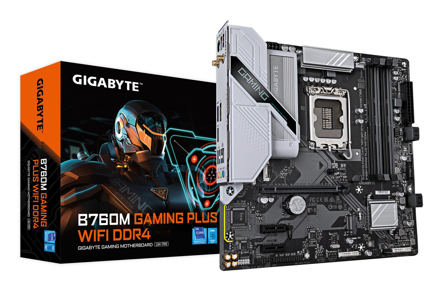 Gigabyte B760M GAMING PLUS WIFI DDR4 Motherboard - Supports 14th Gen. Intel Core
