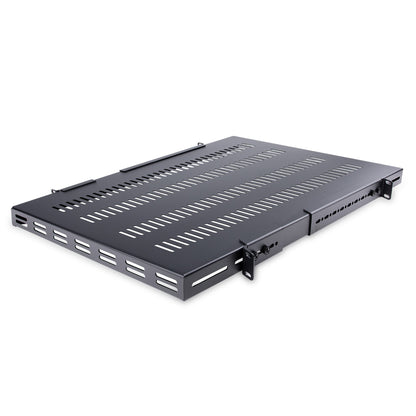 StarTech.com 1U 4-Post Adjustable Vented Server Rack Mount Shelf - 330lbs(150 kg)