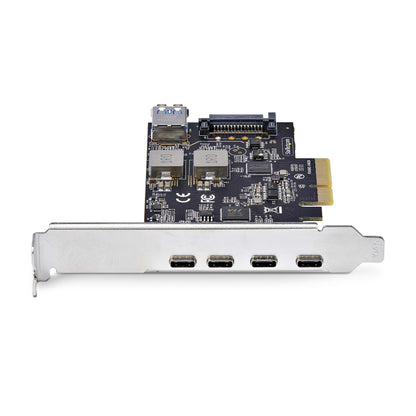 StarTech.com 5-Port USB PCIe Card, USB 3.2 10Gbps, PCI Express Card with 4x USB-C Hub