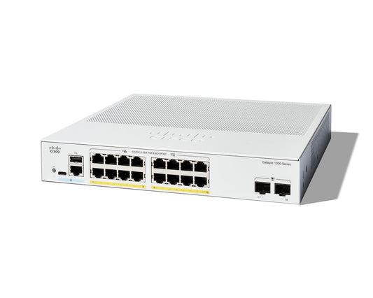 Cisco Catalyst 1300-16P-2G Switch PoE