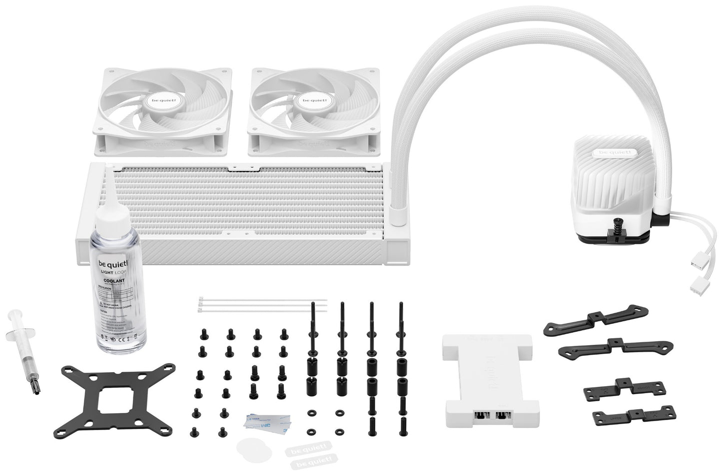 be quiet! LIGHT LOOP 240mm White Processor All-in-one liquid cooler 12 cm 1 pc(s) Cooling