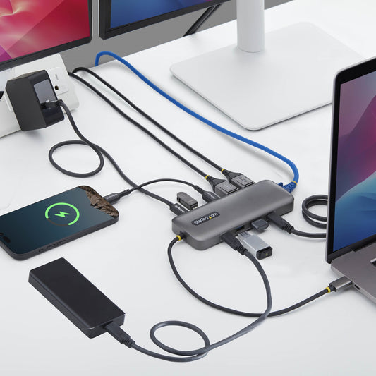 StarTech.com 10-in-1 Dual-DisplayPort Multiport USB-C Docking Station