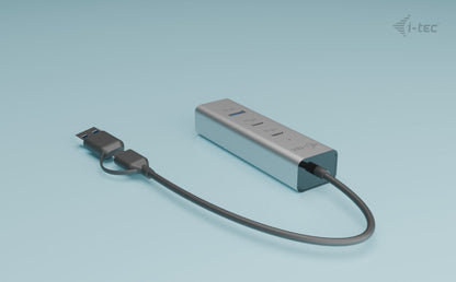 i-tec Metal Universal Charging HUB 2xUSB-C + 2x USB-A Port + Power Delivery 85W