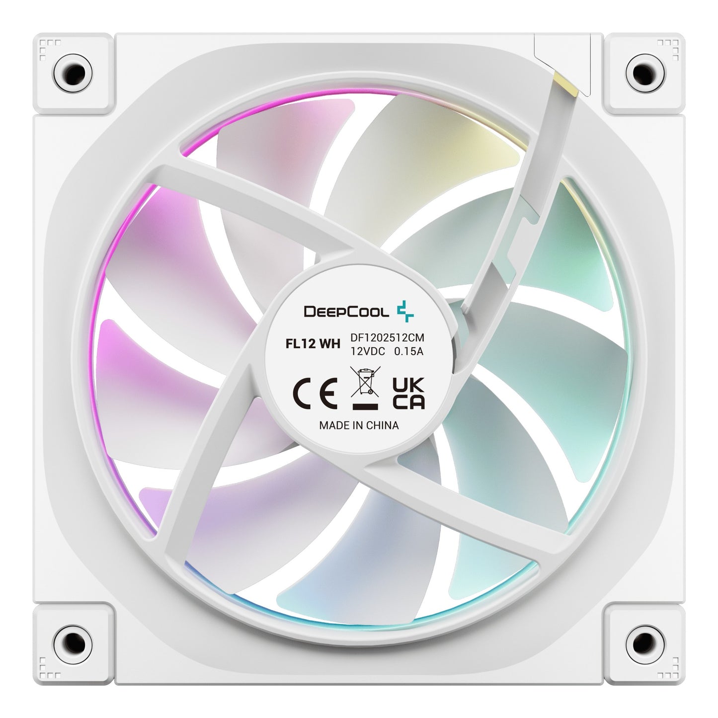 DeepCool FL12 WH-3 in 1 Computer case Fan 12 cm White 3 pc(s) Cooling