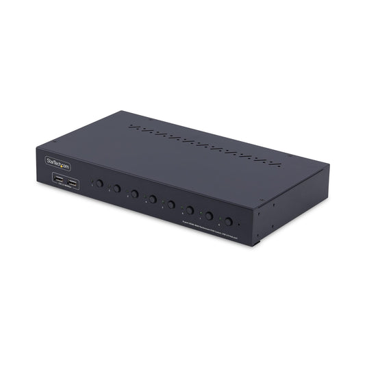 StarTech.com 8-Port HDMI KVM Switch with 1U Rack Mount Kit, 4K 60Hz HDMI 2.0