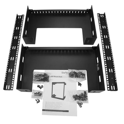 StarTech.com 2-Post 12U Heavy-Duty Wall-Mount Network Rack, 19" Open Frame Server