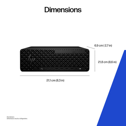 HP Z2 Core Ultra 9 285K 64GB 1TB SSD NVIDIA RTX PRO 4000 Blackwell SFF Desktop PC
