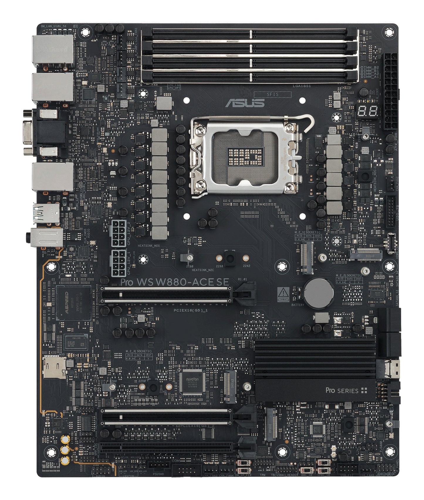 ASUS PRO WS W880-ACE SE Intel W880 LGA 1851 (Socket V1) ATX Motherboard