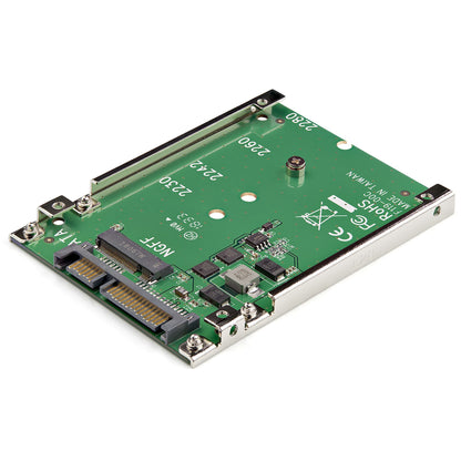 StarTech.com M.2 SATA SSD to 2.5in SATA Adapter, M.2 NGFF to SATA Converter Hub