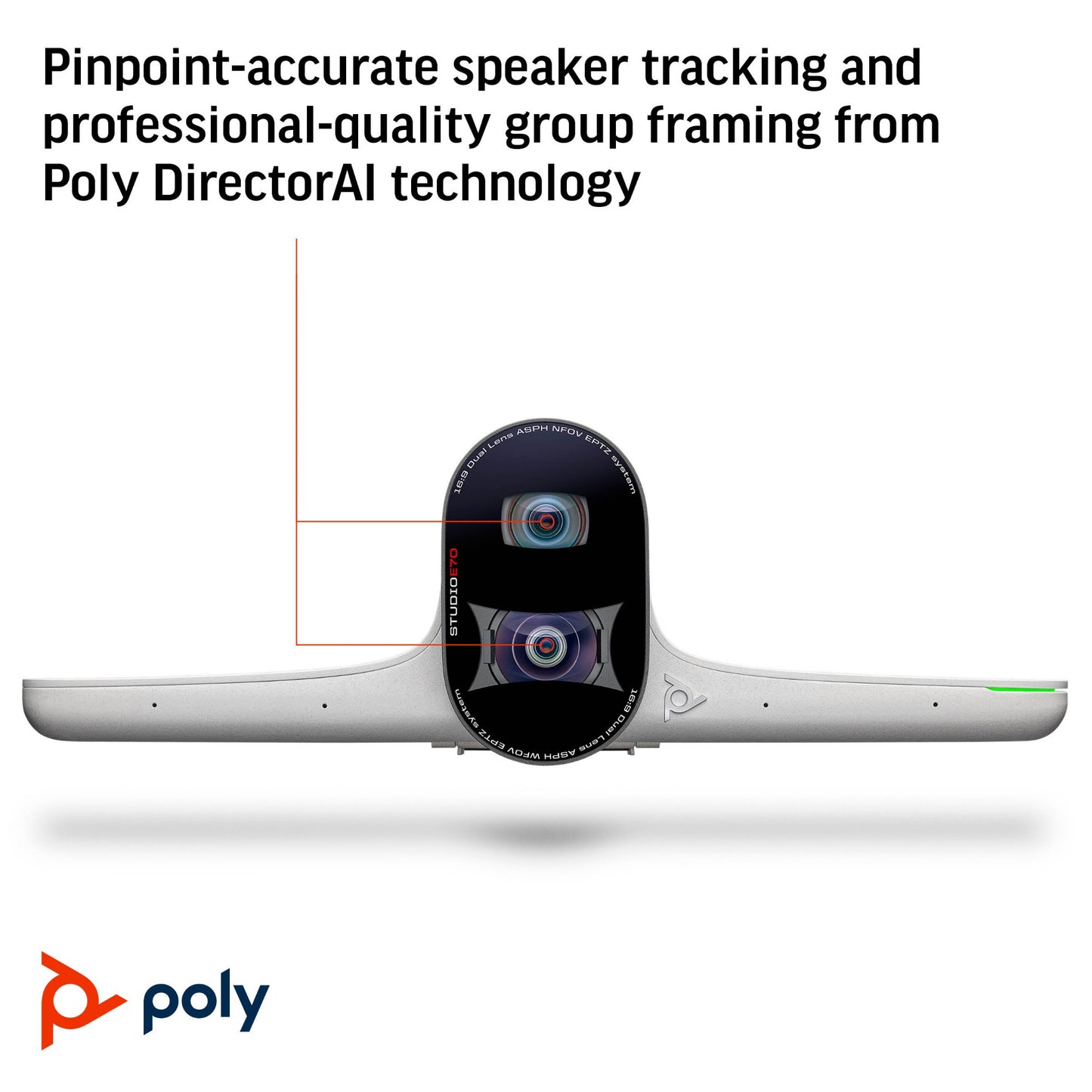 HP Poly Studio E70 Smart Camera Webcam